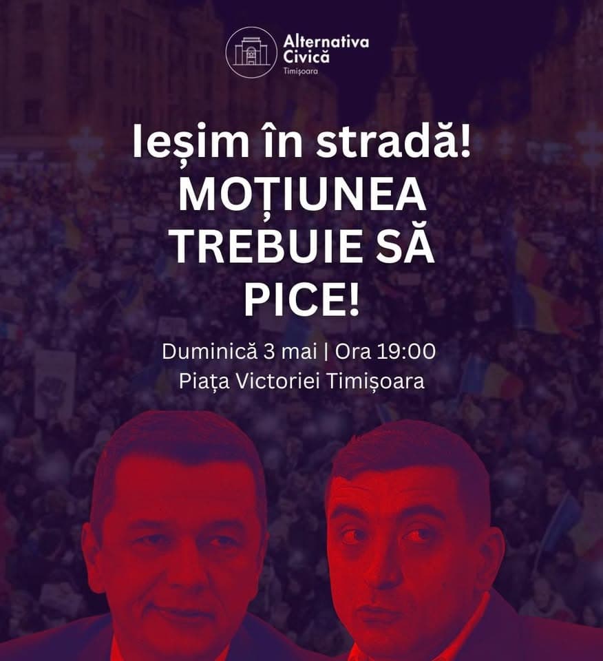 Susținem guvernul Bolojan! Moțiunea trebuie să cadă!